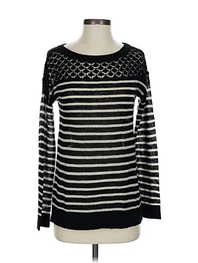 Pre-owned Ann Taylor Loft Pullover Sweater In Black