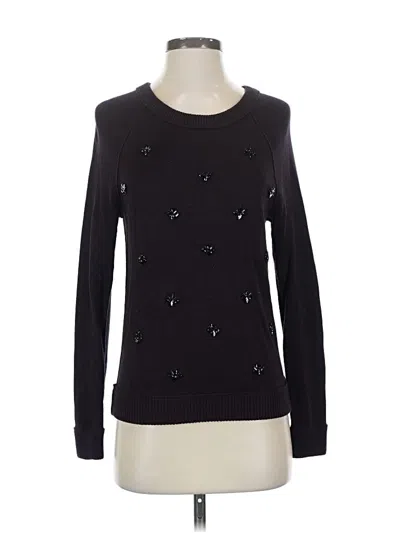 Pre-owned Ann Taylor Loft Pullover Sweater In Black