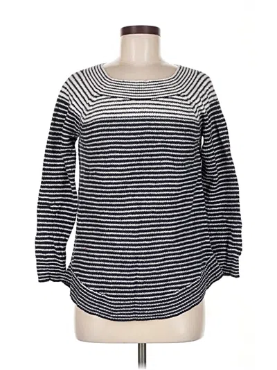 Pre-owned Ann Taylor Loft Pullover Sweater In Black