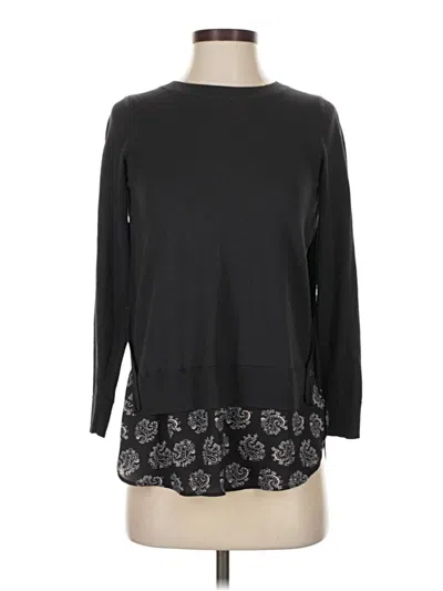 Pre-owned Ann Taylor Loft Pullover Sweater In Black