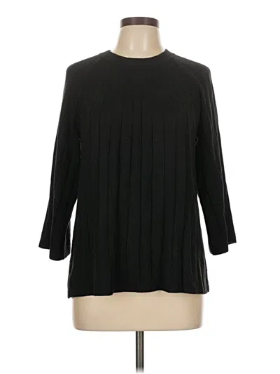 Pre-owned Ann Taylor Loft Pullover Sweater In Black