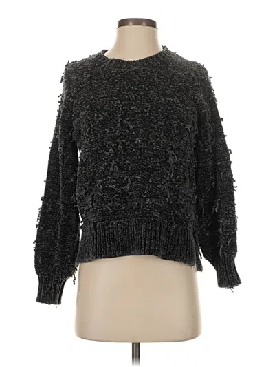 Pre-owned Ann Taylor Loft Pullover Sweater In Black