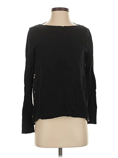 Pre-owned Ann Taylor Loft Pullover Sweater In Black