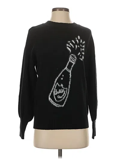 Pre-owned Ann Taylor Loft Pullover Sweater In Black