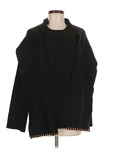 Pre-owned Ann Taylor Loft Pullover Sweater In Black