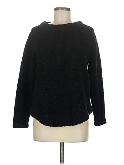 Pre-owned Ann Taylor Loft Pullover Sweater In Black