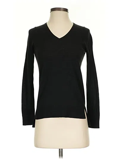 Pre-owned Ann Taylor Loft Pullover Sweater In Black