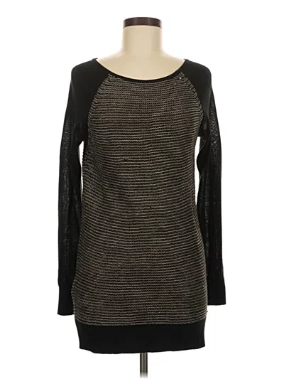 Pre-owned Ann Taylor Loft Pullover Sweater In Black
