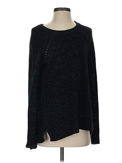 Pre-owned Ann Taylor Loft Pullover Sweater In Black