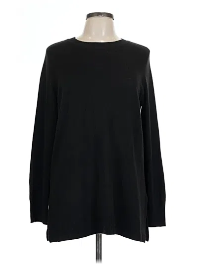 Pre-owned Ann Taylor Loft Pullover Sweater In Black