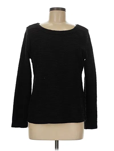 Pre-owned Ann Taylor Loft Pullover Sweater In Black