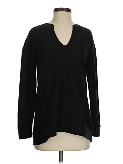 Pre-owned Ann Taylor Loft Pullover Sweater In Black