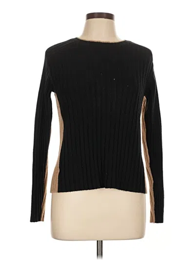 Pre-owned Ann Taylor Loft Pullover Sweater In Black