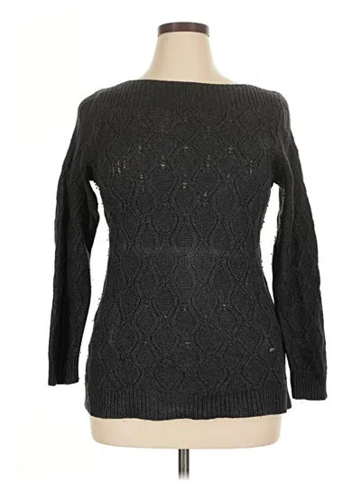 Pre-owned Ann Taylor Loft Pullover Sweater In Black