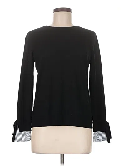 Pre-owned Ann Taylor Loft Pullover Sweater In Black