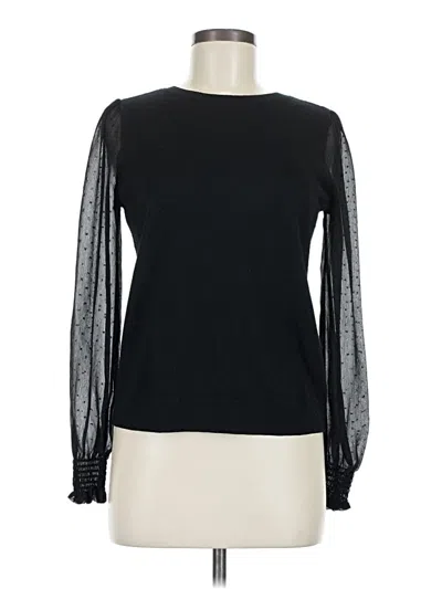 Pre-owned Ann Taylor Loft Pullover Sweater In Black