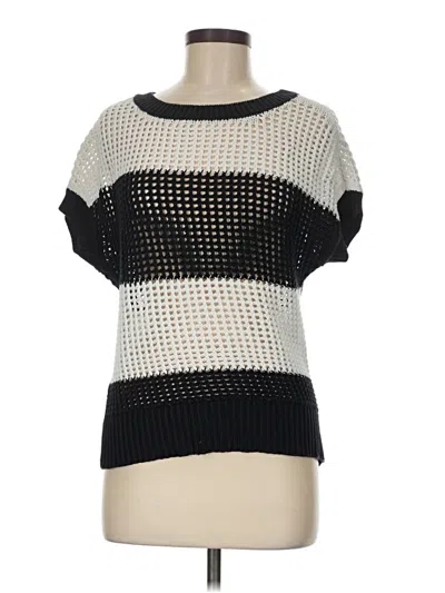 Pre-owned Ann Taylor Loft Pullover Sweater In Black