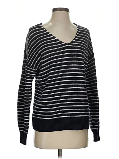 Pre-owned Ann Taylor Loft Pullover Sweater In Black