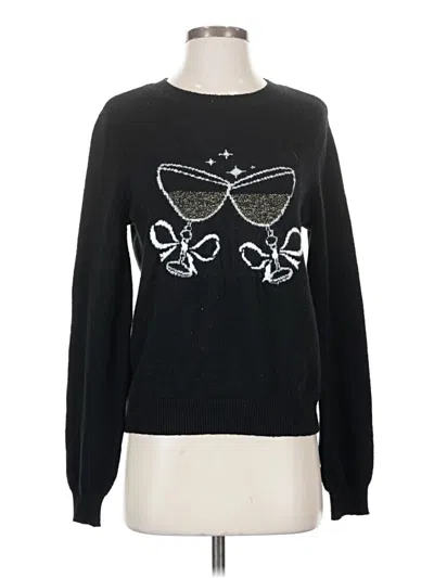 Pre-owned Ann Taylor Loft Pullover Sweater In Black