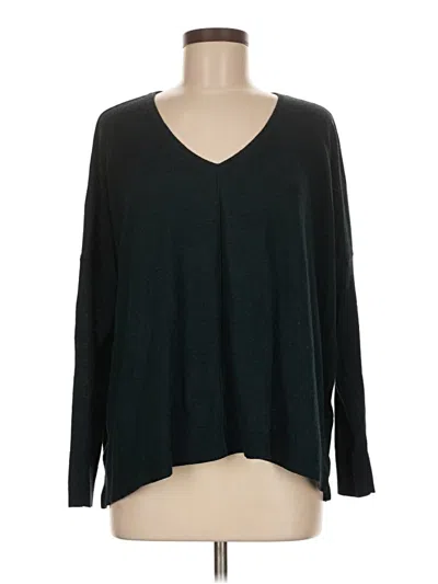 Pre-owned Ann Taylor Loft Pullover Sweater In Black