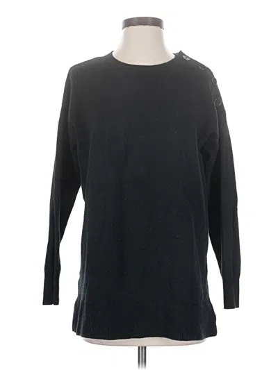 Pre-owned Ann Taylor Loft Pullover Sweater In Black