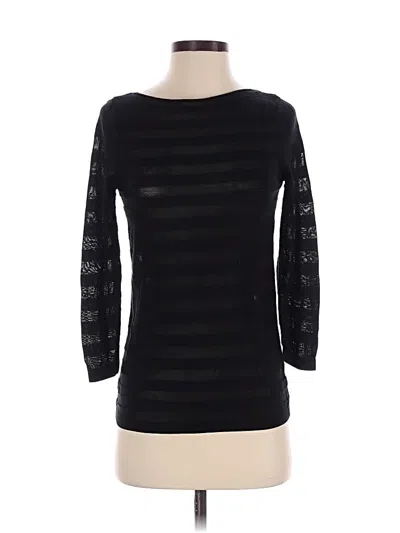 Pre-owned Ann Taylor Loft Pullover Sweater In Black