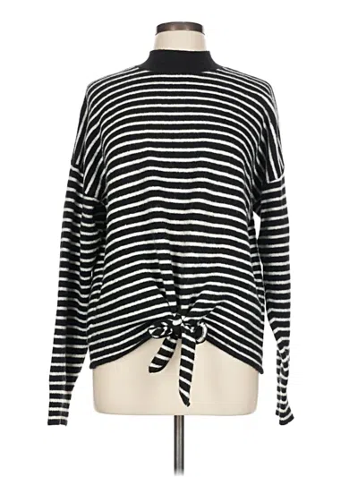 Pre-owned Ann Taylor Loft Pullover Sweater In Black