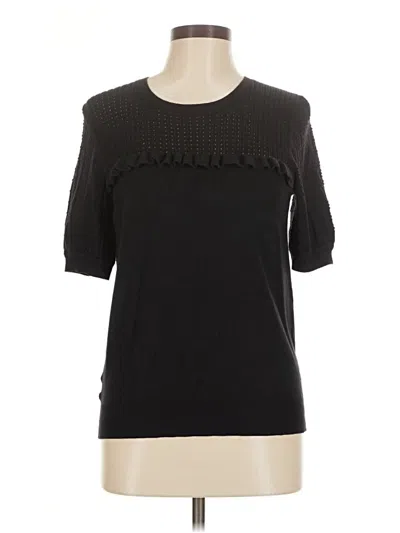 Pre-owned Ann Taylor Loft Pullover Sweater In Black