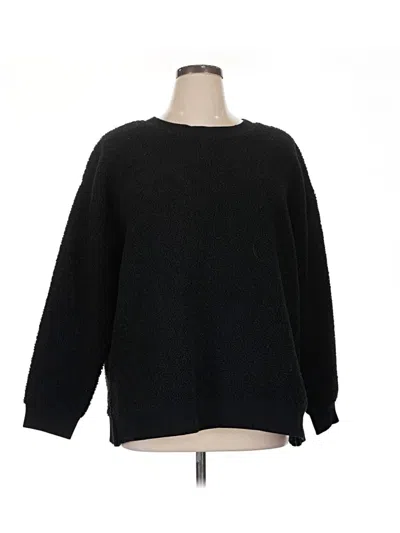 Pre-owned Ann Taylor Loft Pullover Sweater In Black