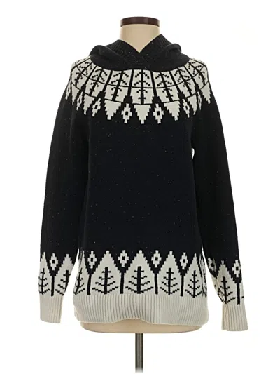 Pre-owned Ann Taylor Loft Pullover Sweater In Black
