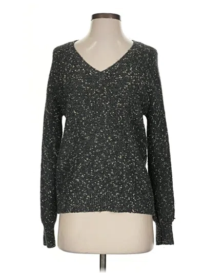 Pre-owned Ann Taylor Loft Pullover Sweater In Black