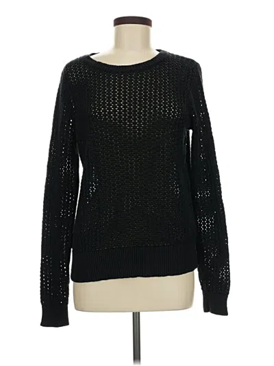 Pre-owned Ann Taylor Loft Pullover Sweater In Black