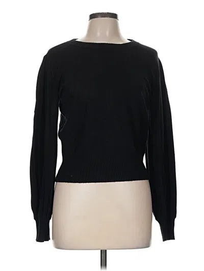 Pre-owned Ann Taylor Loft Pullover Sweater In Black