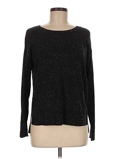 Pre-owned Ann Taylor Loft Pullover Sweater In Black