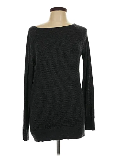 Pre-owned Ann Taylor Loft Pullover Sweater In Black