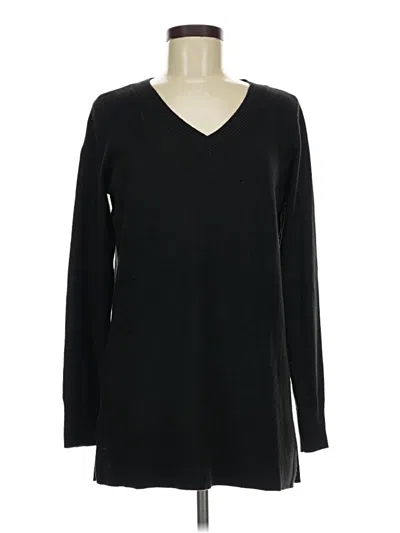 Pre-owned Ann Taylor Loft Pullover Sweater In Black