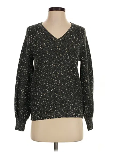 Pre-owned Ann Taylor Loft Pullover Sweater In Black