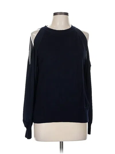 Pre-owned Ann Taylor Loft Pullover Sweater In Blue