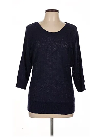 Pre-owned Ann Taylor Loft Pullover Sweater In Blue