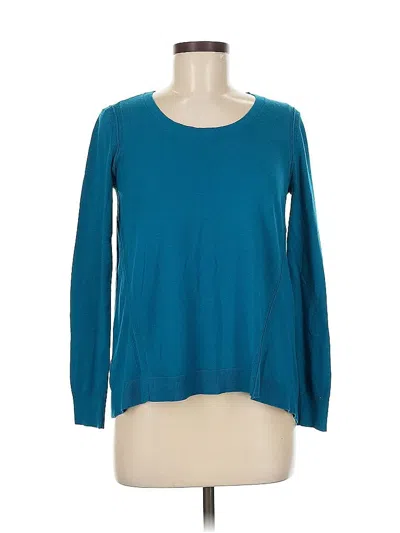 Pre-owned Ann Taylor Loft Pullover Sweater In Blue