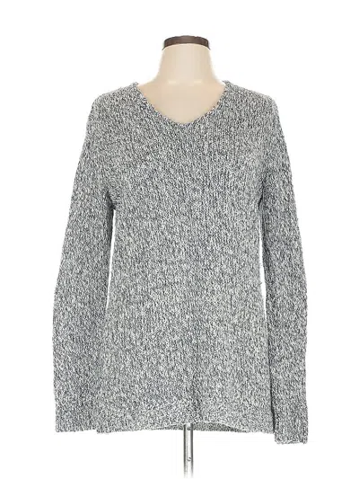 Pre-owned Ann Taylor Loft Pullover Sweater In Blue