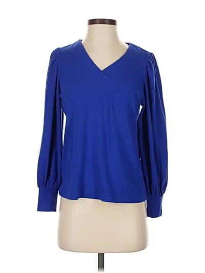 Pre-owned Ann Taylor Loft Pullover Sweater In Blue