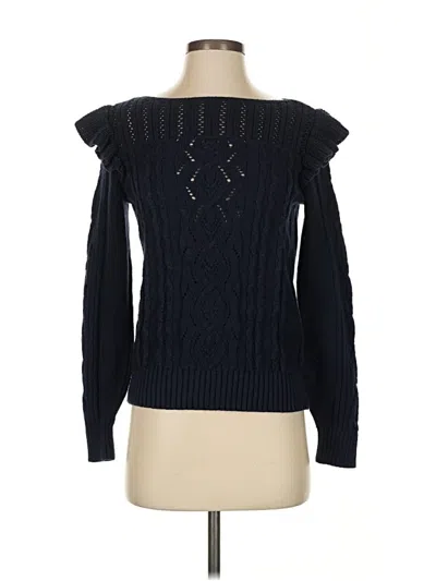 Pre-owned Ann Taylor Loft Pullover Sweater In Blue