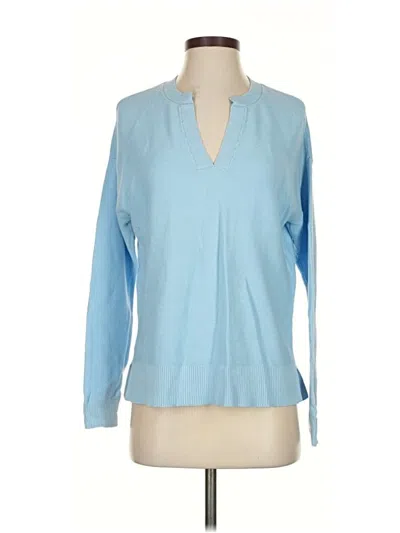 Pre-owned Ann Taylor Loft Pullover Sweater In Blue