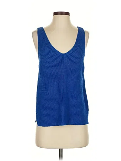 Pre-owned Ann Taylor Loft Pullover Sweater In Blue