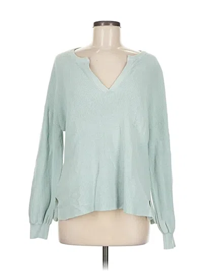 Pre-owned Ann Taylor Loft Pullover Sweater In Blue