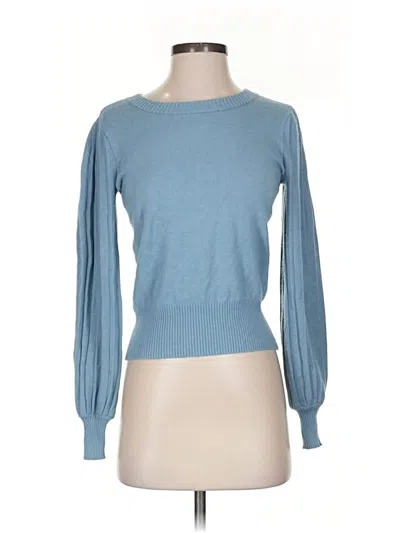 Pre-owned Ann Taylor Loft Pullover Sweater In Blue
