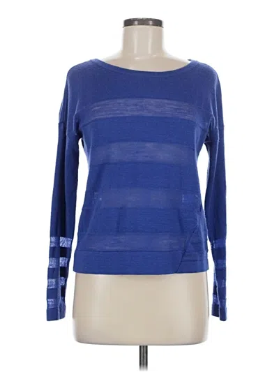 Pre-owned Ann Taylor Loft Pullover Sweater In Blue