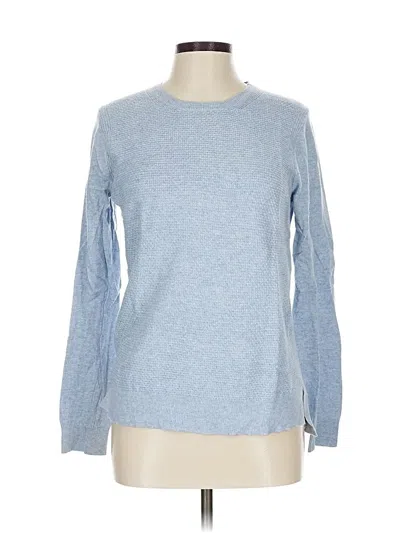 Pre-owned Ann Taylor Loft Pullover Sweater In Blue