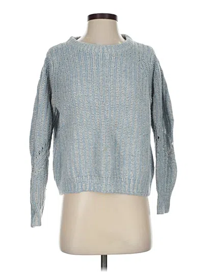 Pre-owned Ann Taylor Loft Pullover Sweater In Blue